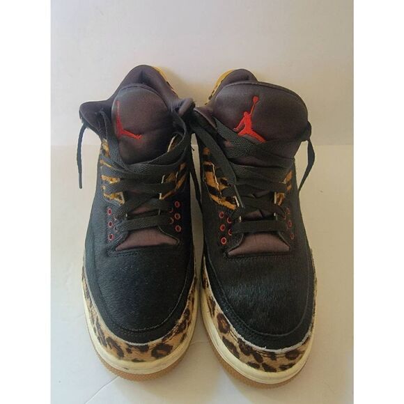 Nike Air Jordan Retro 3s Men\'s Black Animal Instinct Lace-Up Sneakers Size 10.5 main image 5